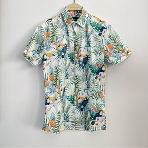 RW&CO Slim Fit Tropical Vacation Shirt